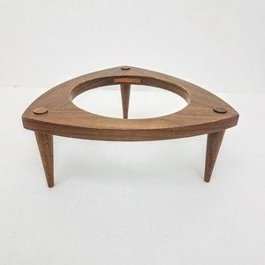 Vintage | Plant Stand Mid Century Modern Walnut